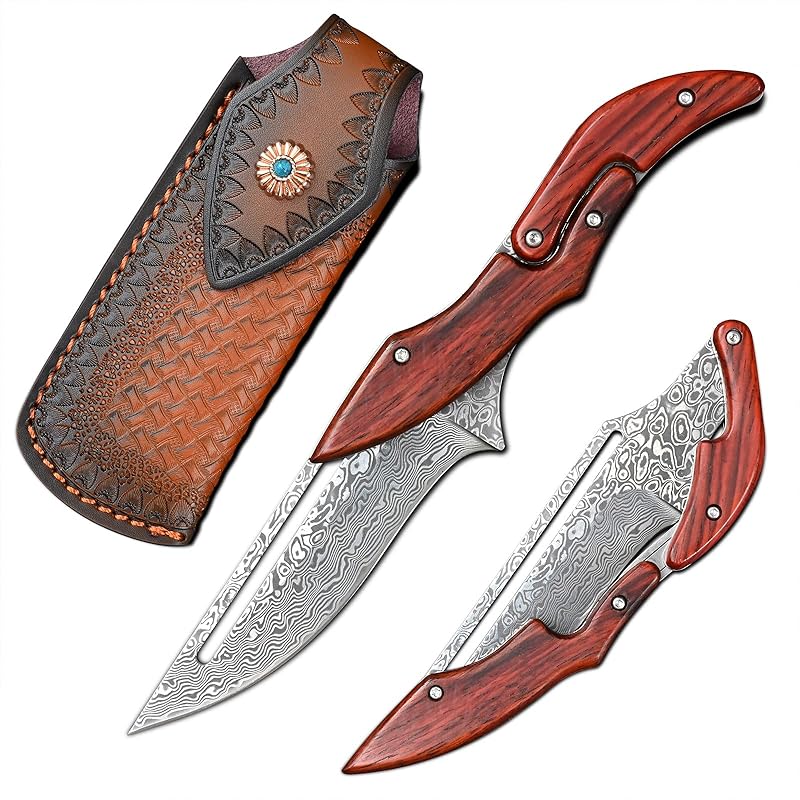 SDOKEDC Damascus Sandalwood Mechanical Multitool Suguha
